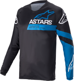 ALPINESTARS Racer V3 Long-Sleeve Jersey - Black/Bright Blue - Medium 1762822-1078-MD