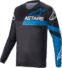Load image into Gallery viewer, ALPINESTARS Racer V3 Long-Sleeve Jersey - Black/Bright Blue - Large 1762822-1078-LG