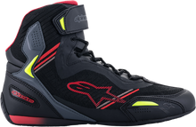 Cargar imagen en el visor de la galería, ALPINESTARS Faster-3 Rideknit Shoes - Black/Red/Yellow - US 10.5 251031913610.5