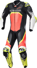 Laden Sie das Bild in den Galerie-Viewer, ALPINESTARS GP Tech Suit v4 - Black/Red Fluorescent/Yellow Fluorescent - US 46 / EU 56 3156822-1355-56