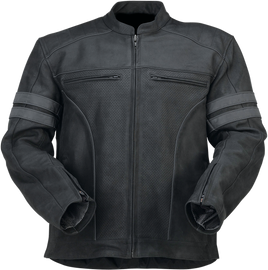 Z1R Remedy Leather Jacket - Black - 5XL 2810-3896