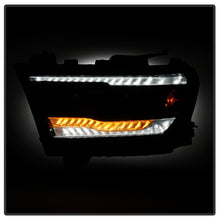 Carica l&#39;immagine nel visualizzatore di Gallery, Spyder Dodge Ram 19-20 Halogen Model Projector Headlights Chrome PRO-YD-DR19HALSI-SEQ-BK