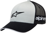 ALPINESTARS Back Straight Hat - Black/Silver - One Size 1212813401900OS