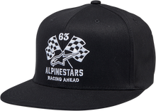 Load image into Gallery viewer, ALPINESTARS Double Check Flat Bill Hat - Black/White - Large/XL 1212812301020LX