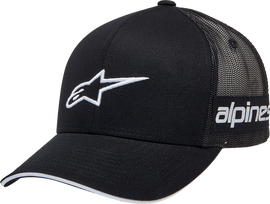 ALPINESTARS Back Straight Hat - Black - One Size 1212813401010OS