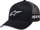 ALPINESTARS Back Straight Hat - Black - One Size 1212813401010OS