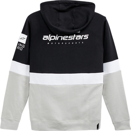 ALPINESTARS Position Zip Hoodie - Black/White/Silver - 2XL 12125302211092X