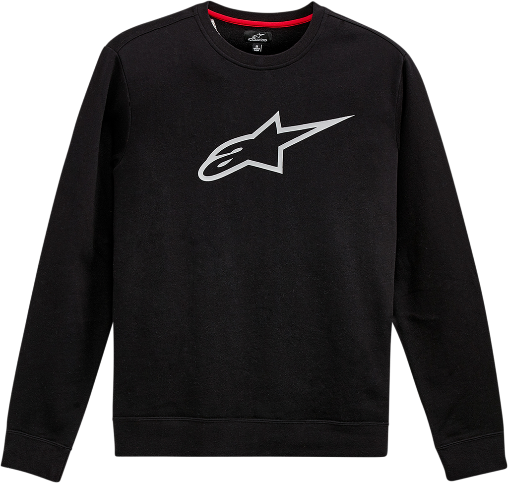 ALPINESTARS Ageless Crew Fleece - Black/Gray - Large 1212513221011L