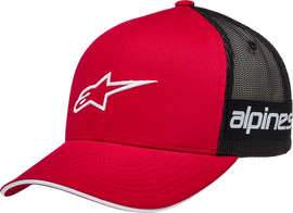 ALPINESTARS Back Straight Hat - Black/Red - One Size 1212813403010OS