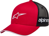 ALPINESTARS Back Straight Hat - Black/Red - One Size 1212813403010OS