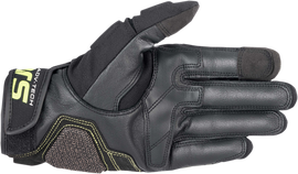 ALPINESTARS Halo Gloves - Forest Black/Fluo Yellow - 3XL 3504822-6085-3X