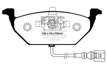 गैलरी व्यूवर में इमेज लोड करें, EBC 00-05 Volkswagen Beetle 2.0 Yellowstuff Front Brake Pads