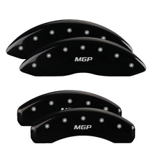 गैलरी व्यूवर में इमेज लोड करें, MGP 4 Caliper Covers Engraved F &amp; R Chevy Racing Black Finish Silver Char 1988 Chevrolet Corvette