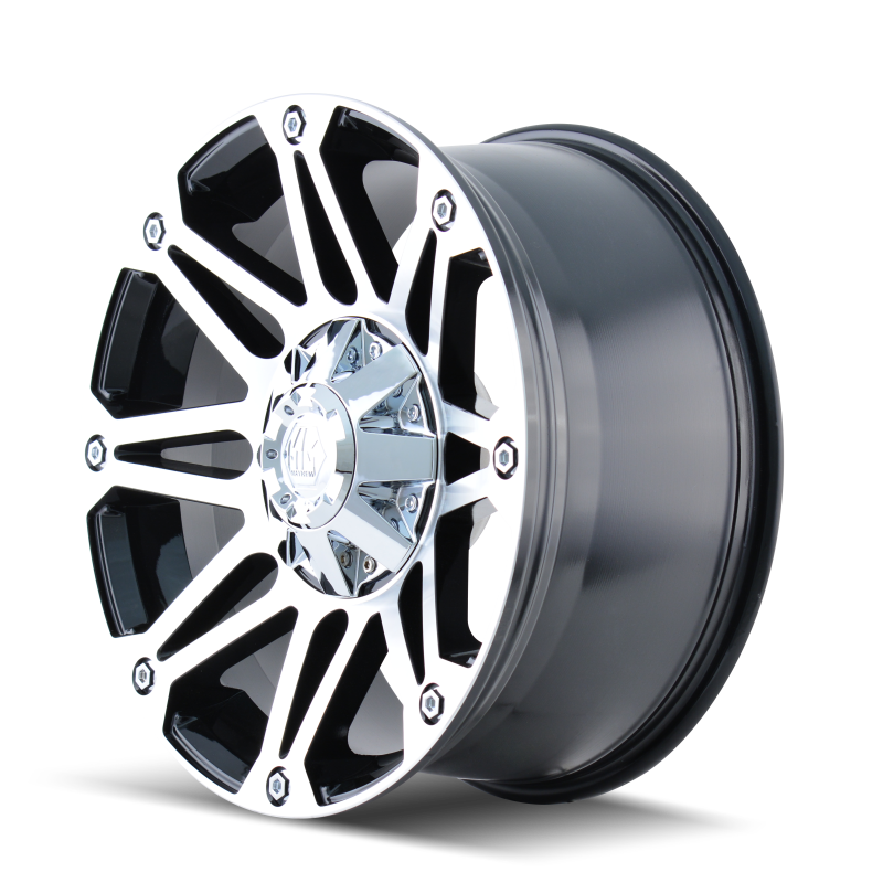 Mayhem 8010 Riot 17x8 / 5x127 BP / 10mm Offset / 87mm Hub Black/Machined Face Wheel