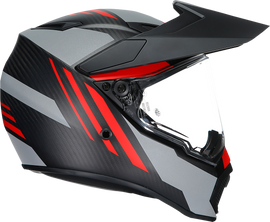 AGV AX9 Helmet - Refractive ADV - Matte Carbon/Red - Small 217631O2LY01405