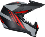 AGV AX9 Helmet - Refractive ADV - Matte Carbon/Red - ML 217631O2LY01408
