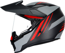 Load image into Gallery viewer, AGV AX9 Helmet - Refractive ADV - Matte Carbon/Red - Small 217631O2LY01405