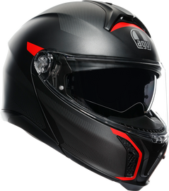AGV Tourmodular Helmet - Frequency - Matte Gunmetal/Red - 2XL 211251F2OY00516