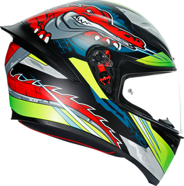 AGV K1 Helmet - Dundee - Matte Lime/Red - Small 210281O2I006105
