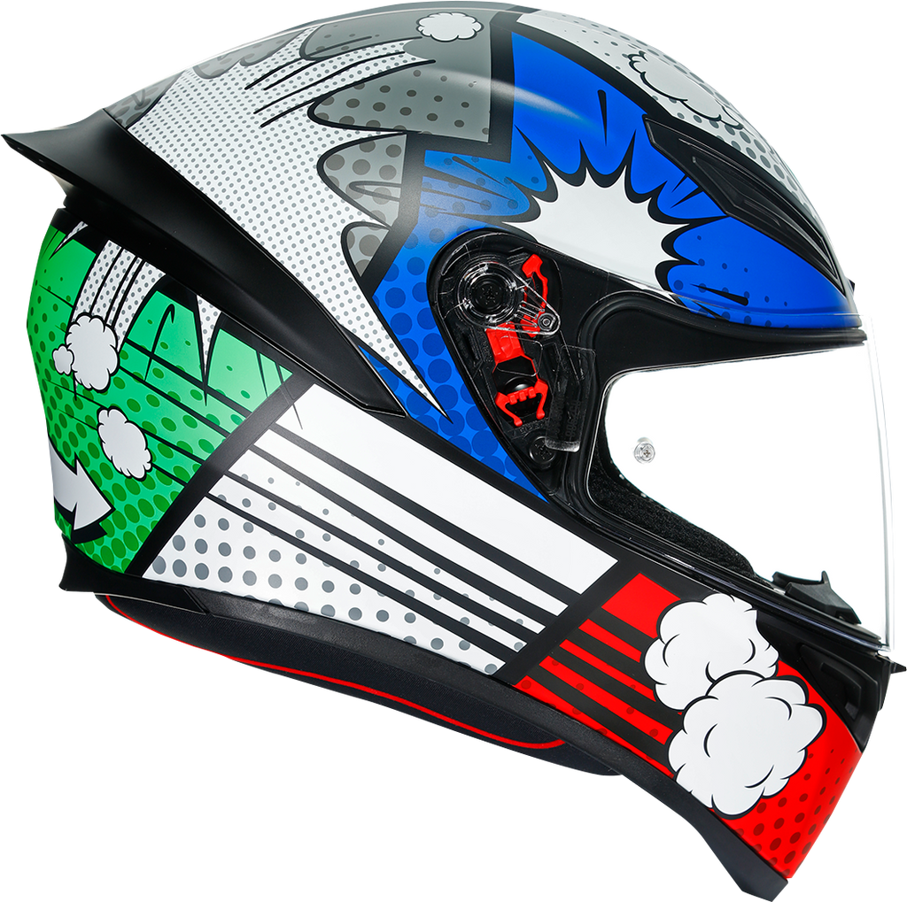 AGV K1 Helmet - Bang - Matte Italy/Blue - Large 210281O2I005909