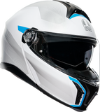 AGV Tourmodular Helmet - Frequency - Light Gray/Blue - Medium 211251F2OY00612