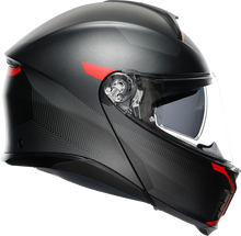 Laden Sie das Bild in den Galerie-Viewer, AGV Tourmodular Helmet - Frequency - Matte Gunmetal/Red - Medium 211251F2OY00512