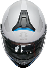 Laden Sie das Bild in den Galerie-Viewer, AGV Tourmodular Helmet - Frequency - Light Gray/Blue - Small 211251F2OY00610