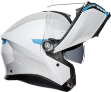 Laden Sie das Bild in den Galerie-Viewer, AGV Tourmodular Helmet - Frequency - Light Gray/Blue - Small 211251F2OY00610