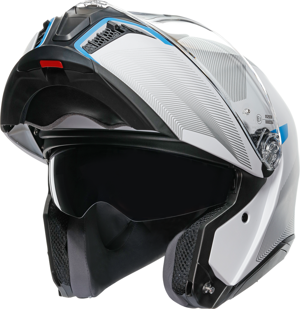 AGV Tourmodular Helmet - Frequency - Light Gray/Blue - Medium 211251F2OY00612