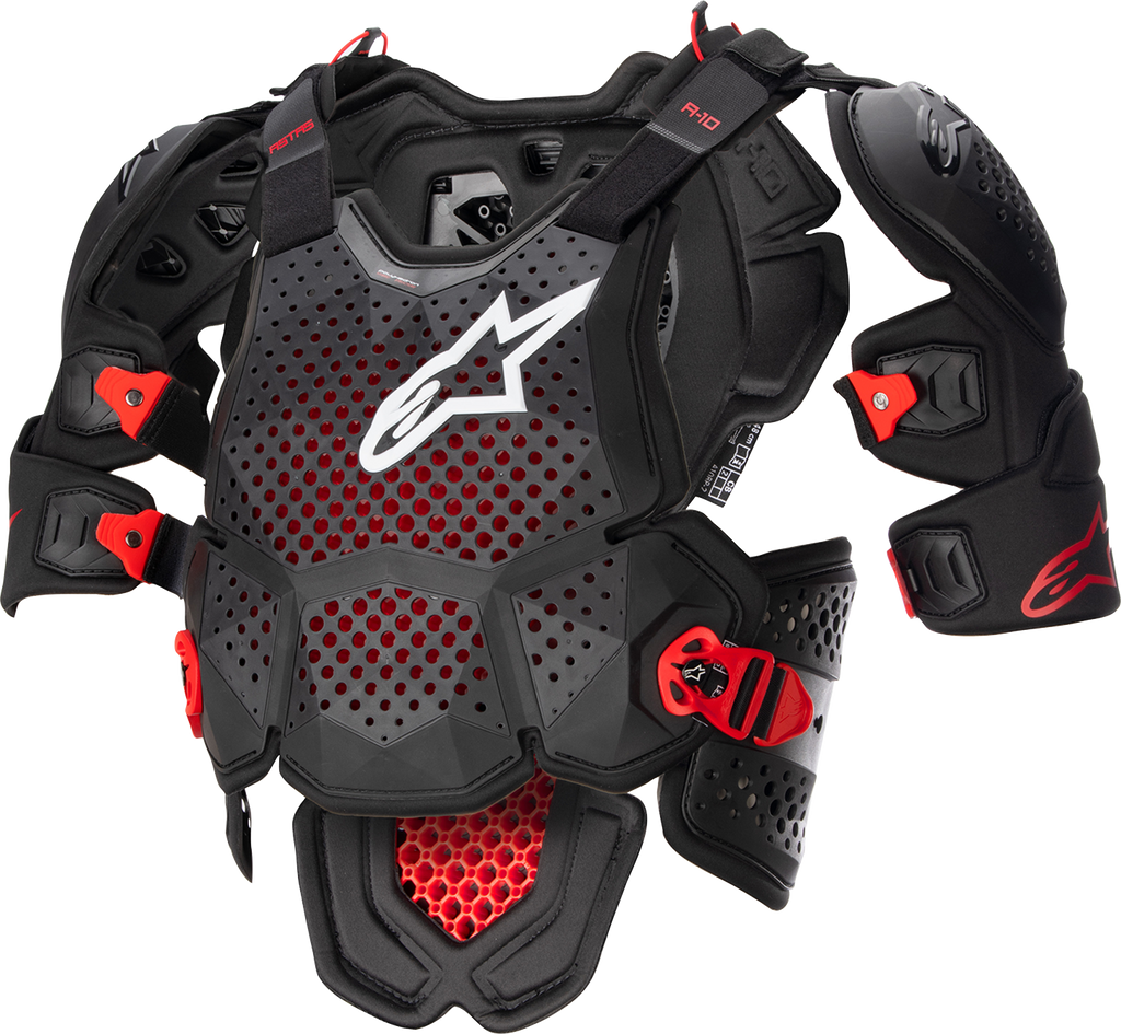 ALPINESTARS A-10  Roost Guard V2 - Black/Red - XL/2XL 6700523-1431XL2