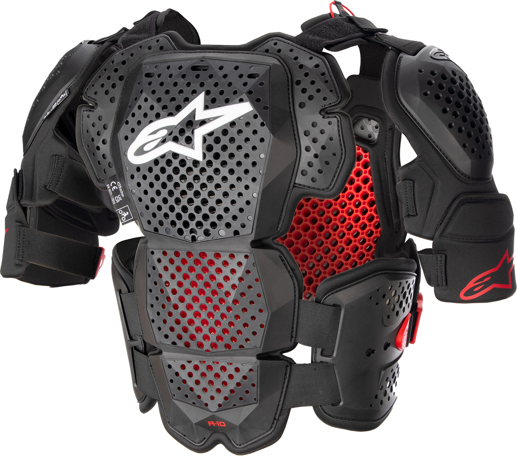 ALPINESTARS A-10  Roost Guard V2 - Black/Red - XL/2XL 6700523-1431XL2