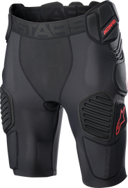 ALPINESTARS Bionic Pro Protection Shorts - Black/Red - Small 6507523-13-S
