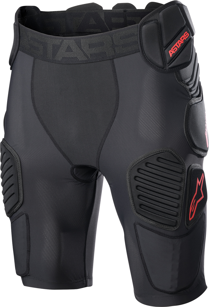 ALPINESTARS Bionic Pro Protection Shorts - Black/Red - 2XL 6507523-13-2X