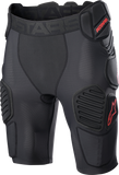 ALPINESTARS Bionic Pro Protection Shorts - Black/Red - 2XL 6507523-13-2X