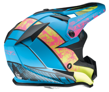 गैलरी व्यूवर में इमेज लोड करें, Z1R Youth F.I. Helmet - Fractal - MIPS? - Matte Blue/Hi-Viz - Medium 0111-1515