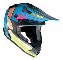 गैलरी व्यूवर में इमेज लोड करें, Z1R Youth F.I. Helmet - Fractal - MIPS? - Matte Blue/Hi-Viz - Medium 0111-1515