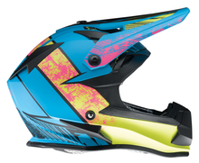 गैलरी व्यूवर में इमेज लोड करें, Z1R Youth F.I. Helmet - Fractal - MIPS? - Matte Blue/Hi-Viz - Medium 0111-1515