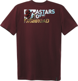 ALPINESTARS Painted T-Shirt - Maroon - Medium 1232-72224-838M