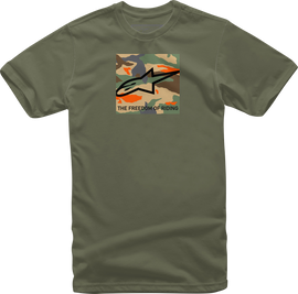 ALPINESTARS Free Camo T-Shirt - Military - Large 1232-72220-690L