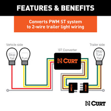 Carica l&#39;immagine nel visualizzatore di Gallery, Curt Multi-Function Taillight Converter Kit