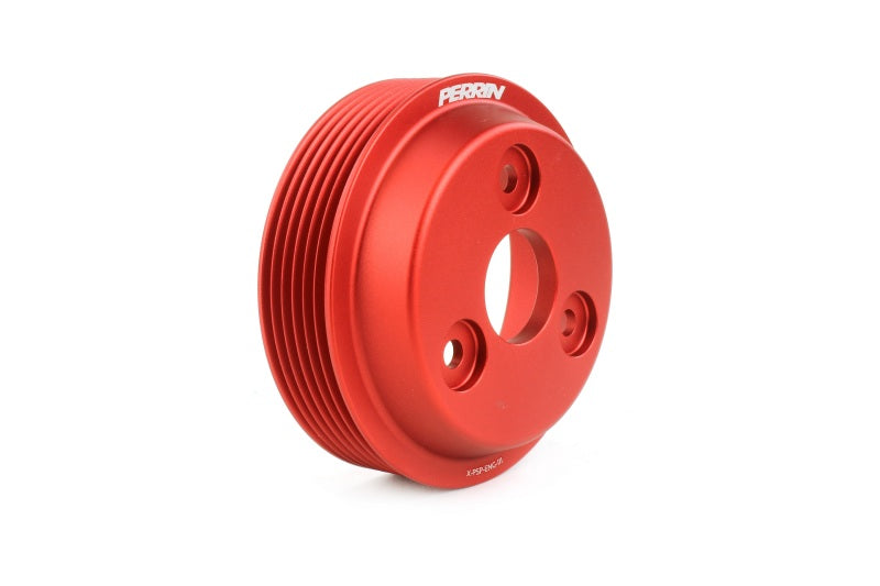Perrin 2015 Subaru WRX Lightweight Water Pump Pulley - Red - 2to4wheels