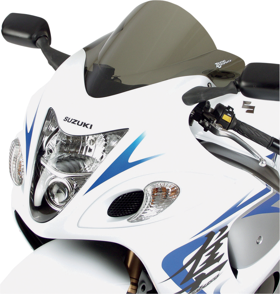 ZERO GRAVITY Double Bubble Windscreen - Light Smoke - Hayabusa 16-134-02