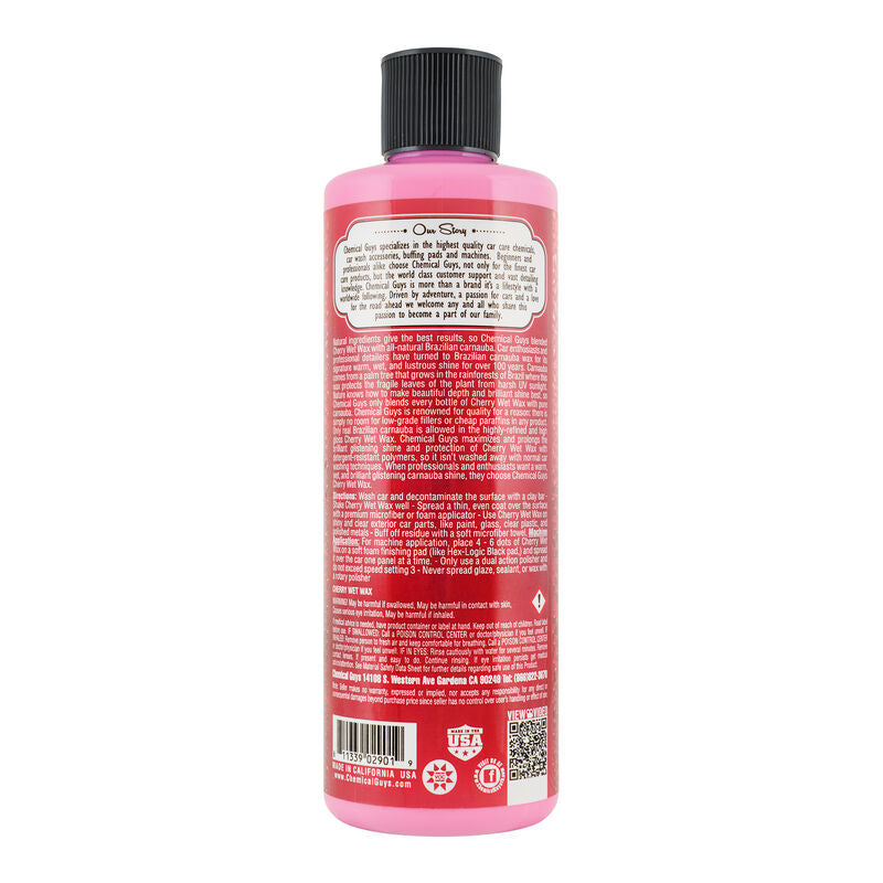 Chemical Guys Cherry Wet Wax - 16oz (P6)