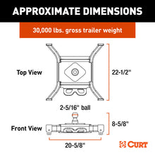 Carica l&#39;immagine nel visualizzatore di Gallery, Curt Spyder 5th Wheel Rail Gooseneck Hitch with 2-5/16&quot; Ball - 30K