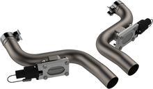 Cargar imagen en el visor de la galería, QTP 15-19 Dodge Challenger/Charger 6.2L/6.4L 304SS Aggressor Cutout Dual Mid Pipes