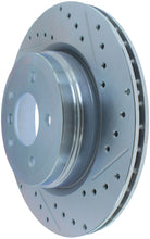 Laden Sie das Bild in den Galerie-Viewer, StopTech Select Sport 07-13 BMW 335i Slotted &amp; Drilled Vented Left Rear Brake Rotor