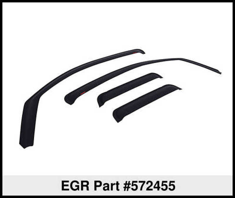 EGR 02-08 Dodge F/S Pickup Quad Cab In-Channel Window Visors - Set of 4 - Matte (572455)
