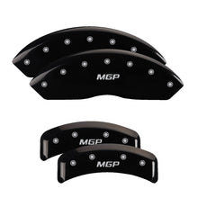 Laden Sie das Bild in den Galerie-Viewer, MGP 4 Caliper Covers Engraved Front &amp; Rear Oval logo/Ford Black finish silver ch