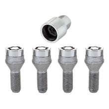 Laden Sie das Bild in den Galerie-Viewer, McGard Wheel Lock Bolt Set - 4pk. (Cone Seat) M12X1.25 / 19mm Hex / 25.6mm Shank Length - Chrome