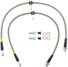 Charger l&#39;image dans la galerie, StopTech 02-12 Toyota Camry Coupe/Sedan / 04-08 Solara Rear Stainless Steel Brake Lines